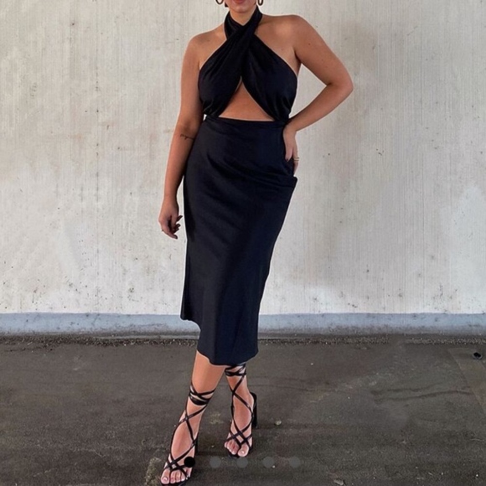 NWT Black Forever 21 Criss Cross Dress
